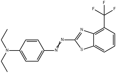 N,N-Diethyl-4-[[4-(trifluoromethyl)benzothiazol-2-yl]azo]benzenamine Struktur