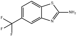 2-AMINO-5-TRIFLUOROMETHYLBENZOTHIAZOLE Struktur