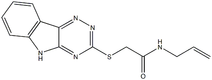 Acetamide, N-2-propenyl-2-(2H-1,2,4-triazino[5,6-b]indol-3-ylthio)- (9CI) Struktur