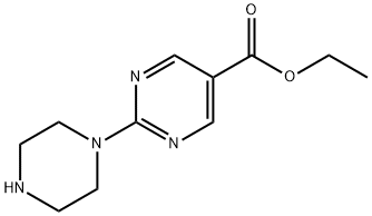 Ethyl 2-(piperazin-1-yl)pyrimidine-5-carboxylate Struktur