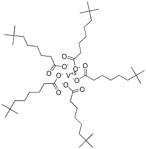 neodecanoic acid, vanadium salt Struktur