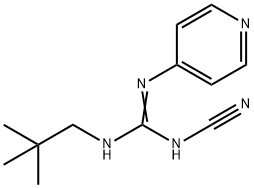 2-Cyano-1-neopentyl-3-(4-pyridyl)guanidine Struktur