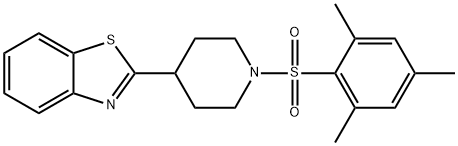 Piperidine, 4-(2-benzothiazolyl)-1-[(2,4,6-trimethylphenyl)sulfonyl]- (9CI) Struktur