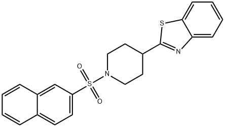 Piperidine, 4-(2-benzothiazolyl)-1-(2-naphthalenylsulfonyl)- (9CI) Struktur