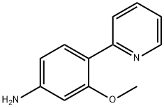 Benzenamine, 3-methoxy-4-(2-pyridinyl)- (9CI) Struktur