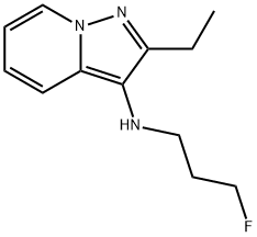 Pyrazolo[1,5-a]pyridin-3-amine, 2-ethyl-N-(3-fluoropropyl)- (9CI) Struktur