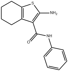 2-AMINO-N-PHENYL-4,5,6,7-TETRAHYDRO-1-BENZOTHIOPHENE-3-CARBOXAMIDE Struktur