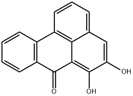 5,6-Dihydroxy-7H-benz[de]anthracen-7-one Struktur