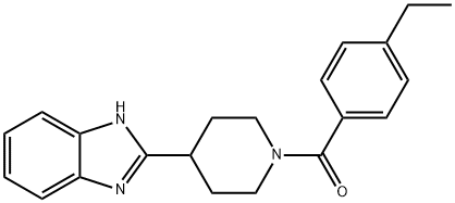 Piperidine, 4-(1H-benzimidazol-2-yl)-1-(4-ethylbenzoyl)- (9CI) Struktur