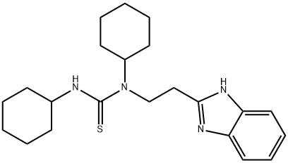 Thiourea, N-[2-(1H-benzimidazol-2-yl)ethyl]-N,N-dicyclohexyl- (9CI) Struktur