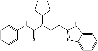 Thiourea, N-[2-(1H-benzimidazol-2-yl)ethyl]-N-cyclopentyl-N-phenyl- (9CI) Struktur