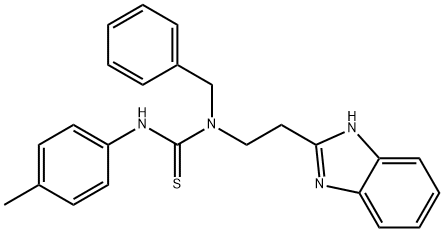 Thiourea, N-[2-(1H-benzimidazol-2-yl)ethyl]-N-(4-methylphenyl)-N-(phenylmethyl)- (9CI) Struktur