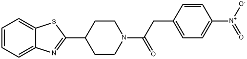 Piperidine, 4-(2-benzothiazolyl)-1-[(4-nitrophenyl)acetyl]- (9CI) Struktur