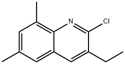 Quinoline, 2-chloro-3-ethyl-6,8-dimethyl- (9CI) Struktur