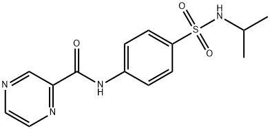 Pyrazinecarboxamide, N-[4-[[(1-methylethyl)amino]sulfonyl]phenyl]- (9CI) Struktur