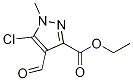 ETHYL 5-CHLORO-4-FORMYL-1-METHYL-1H-PYRAZOLE-3-CARBOXYLATE Struktur