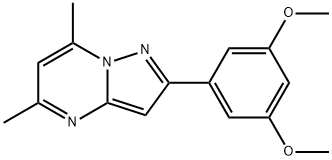 Pyrazolo[1,5-a]pyrimidine, 2-(3,5-dimethoxyphenyl)-5,7-dimethyl- (9CI) Struktur