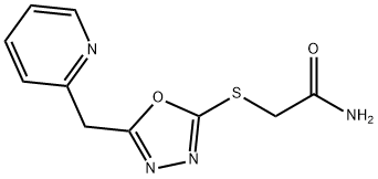 Acetamide, 2-[[5-(2-pyridinylmethyl)-1,3,4-oxadiazol-2-yl]thio]- (9CI) Struktur