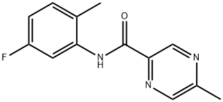 Pyrazinecarboxamide, N-(5-fluoro-2-methylphenyl)-5-methyl- (9CI) Struktur