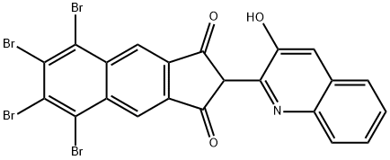 5,6,7,8-tetrabromo-2-(3-hydroxyquinolin-2-yl)-1H-benz[f]indene-1,3(2H)-dione Struktur