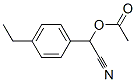 Benzeneacetonitrile, alpha-(acetyloxy)-4-ethyl- (9CI) Struktur