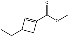 1-Cyclobutene-1-carboxylicacid,3-ethyl-,methylester(9CI) Struktur