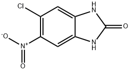 5-Chloro-6-nitro-1H-benzo[d]imidazol-2(3H)-one Struktur