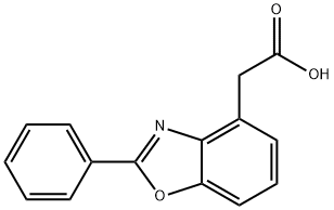 2-(2-phenylbenzooxazol-4-yl)acetic acid Struktur