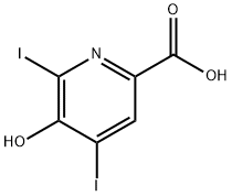 5-HYDROXY-4,6-DIIODOPYRIDINE-2-CARBOXYLIC ACID Struktur