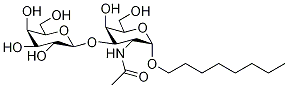 N-Octyl 2-Acetamido-2-deoxy-3-O-(β-D-galactopyranosyl)-α-
D-glucopyranoside Struktur