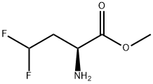 Butanoic acid, 2-amino-4,4-difluoro-, methyl ester, (2S)- (9CI) Struktur