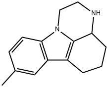 2,3,3A,4,5,6-HEXAHYDRO-8-METHYL-1H-PYRAZINO[3,2,1-J,K]CARBAZOLE MESYLATE Struktur