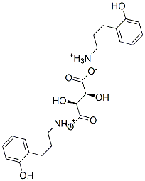 (S)-[[2-(hydroxyphenyl)-1-methyl]ethyl]ammonium [R-(R*,R*)]-tartrate Struktur