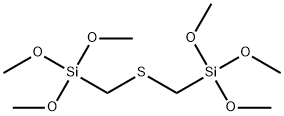 Bis(trimethoxysilylmethyl) sulfide Struktur