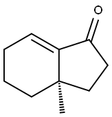 1H-Inden-1-one,2,3,3a,4,5,6-hexahydro-3a-methyl-,(3aR)-(9CI) Struktur