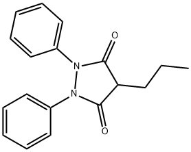 1,2-Diphenyl-4-propyl-3,5-pyrazolidinedione Struktur