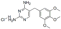 5-[(3,4,5-trimethoxyphenyl)methyl]pyrimidine-2,4-diamine hydrochloride Struktur