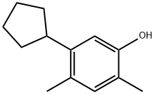 5-cyclopentyl-2,4-xylenol Struktur