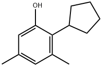 2-cyclopentyl-3,5-xylenol Struktur