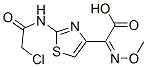 2-(chloroacetamido)-alpha-(methoxyimino)thiazol-4-acetic acid Struktur