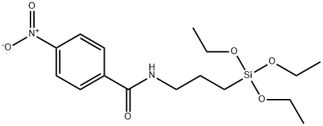 3-(TRIETHOXYSILYLPROPYL)-P-NITROBENZAMIDE Struktur