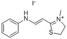 2-(BETA-ANILINO)VINYL-3-METHYL THIAZOLIUM IODIDE Struktur