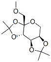 2,3-4,5-di-O-isopropylidene-1-O-methyl-beta-fructopyranose Struktur