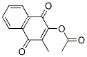 2-Acetoxy-3-methyl-1,4-naphthoquinone Struktur