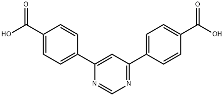 4,6-Di(4-carboxyphenyl)pyrimidine Struktur