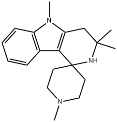 1,2,3,4-Tetrahydro-1',3,3,5-tetramethylspiro[γ-carboline-1,4'-piperidine] Struktur