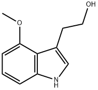 1H-INDOLE-3-ETHANOL,4-METHOXY- Struktur