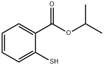 Benzoic acid, 2-Mercapto-, 1-Methylethyl ester Struktur