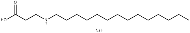 sodium N-tetradecyl-beta-alaninate Struktur