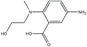 Benzoic acid, 5-amino-2-[(2-hydroxyethyl)methylamino]- (9CI) Struktur